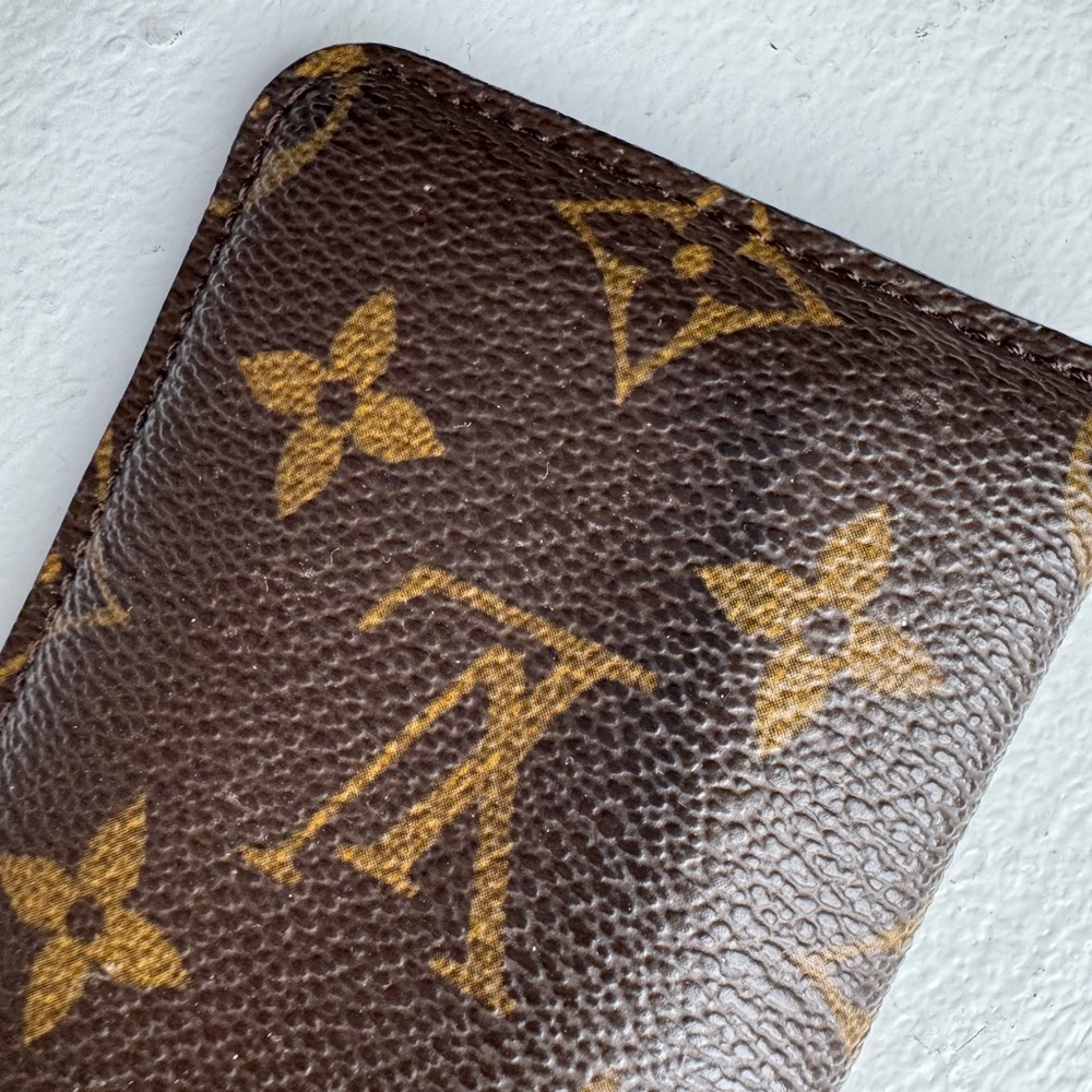 Louis Vuitton Monogram Eyewear Pouch in Dark Brown and Gold - Picture 5 of 8
